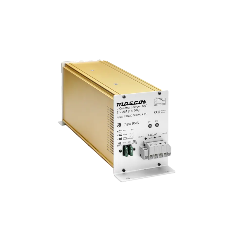 Chargeur de bureau 9541 X2 LA – double canal pour batteries plomb (max 50 A)