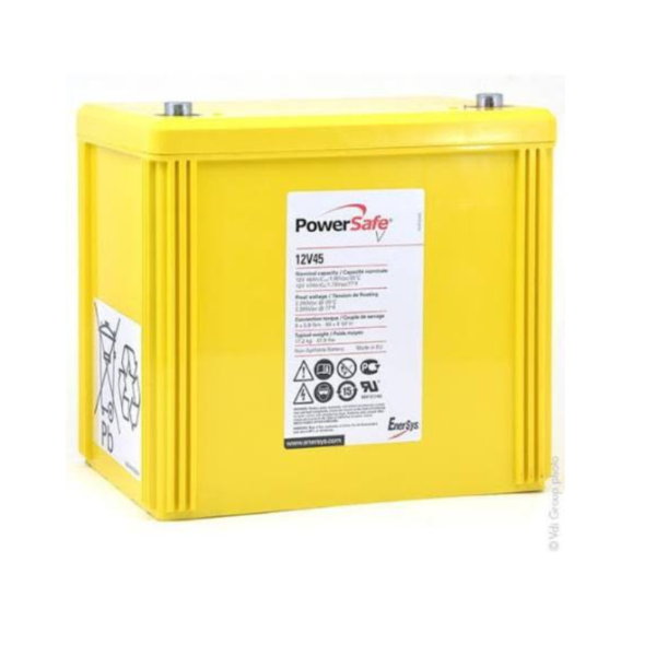 Batterie plomb étanche AGM ENERSYS PowerSafe V 12V45 12 V 46 Ah M6-F pour télécommunication et alimentation de secours