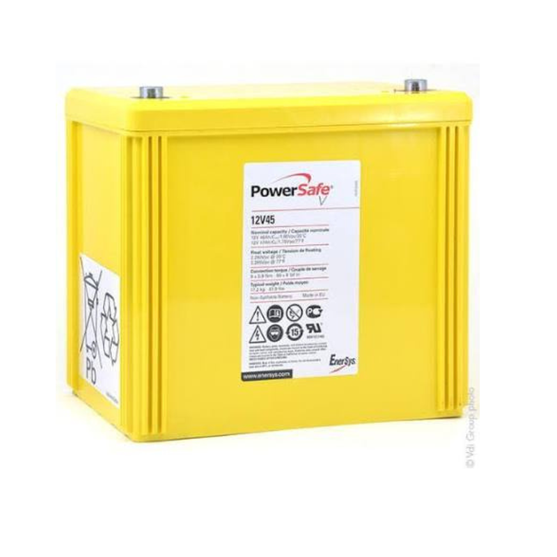 Batterie plomb étanche AGM ENERSYS PowerSafe V 12V45 12 V 46 Ah M6-F pour télécommunication et alimentation de secours